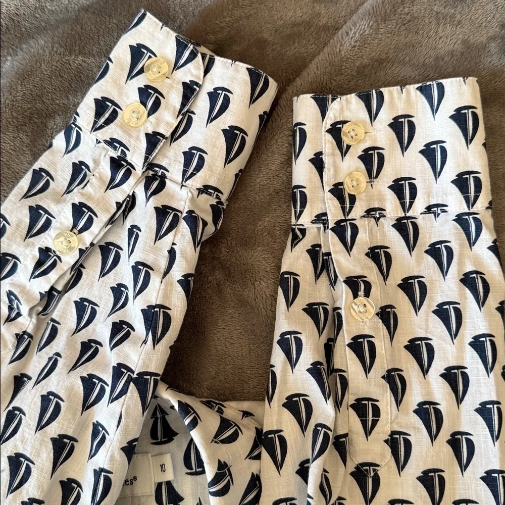 Vineyard Vines Sailboat Print Button Down Shirt